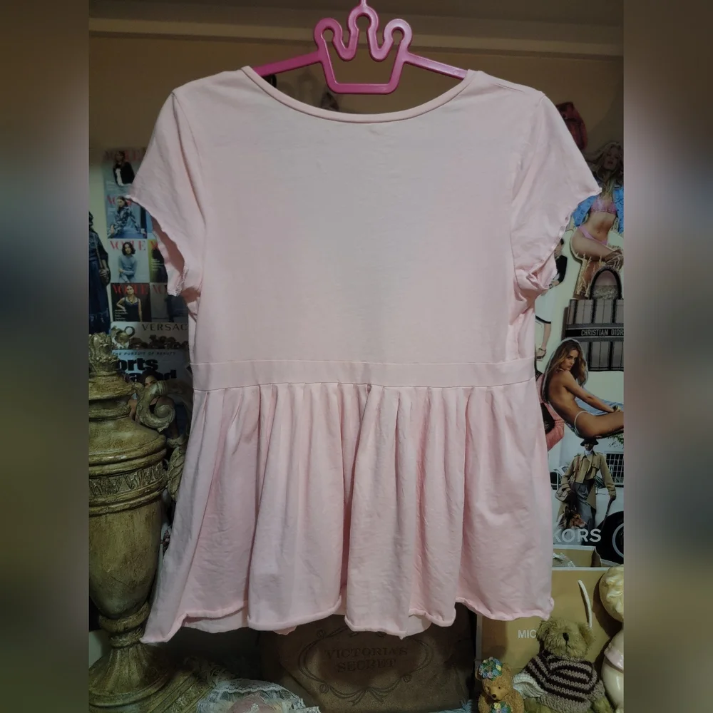 Vintage Victoria's Secret Light Pink BabyDoll Cardigan - Picture 2 of 5